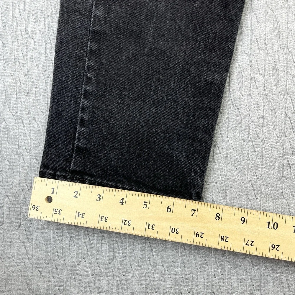 Levi's 501 Black Jeans Men (29x32) straight Leg Button Fly‎ actual size 28X31